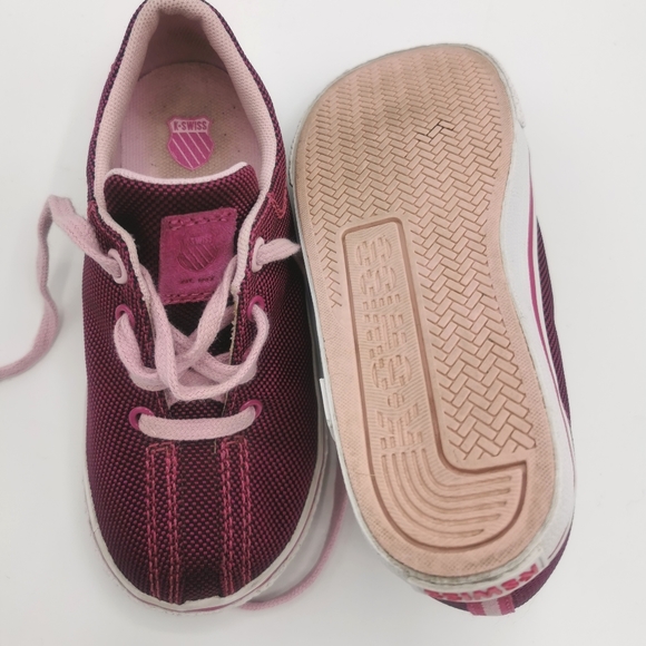 SIZE 9 TODDLER - K SWISS Running Shoes EUC B59 - Picture 4 of 7